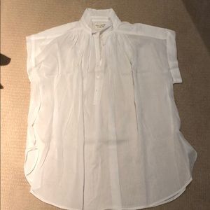 Nili Lotan white short sleeves blouse